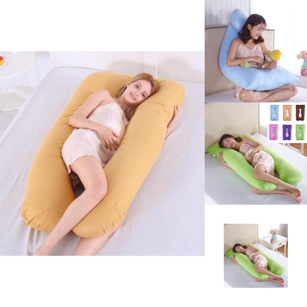 Oversized U Shape Full Body Comfort Pillow Case For Maternity And Pregnancy Support
