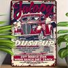 Racing Car Retro Style Metal Decorative Painting for Garage Room Decor