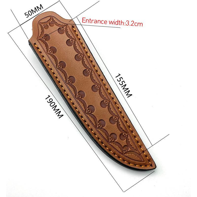 Rindsleder Messerscheide Outdoor Kleines Gerades Messer Set Gürtelschlaufe Jagd Multi Holster Tragescheide Camping Ledermesser Scheide