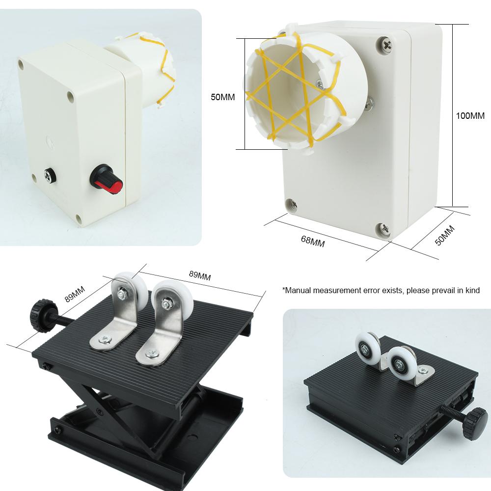 DIY Adjustable 0-50RPM Wire Wrapping Machine Fishing Rod Winding Equipment Fishing Rod Epoxy Resin Coating Machine