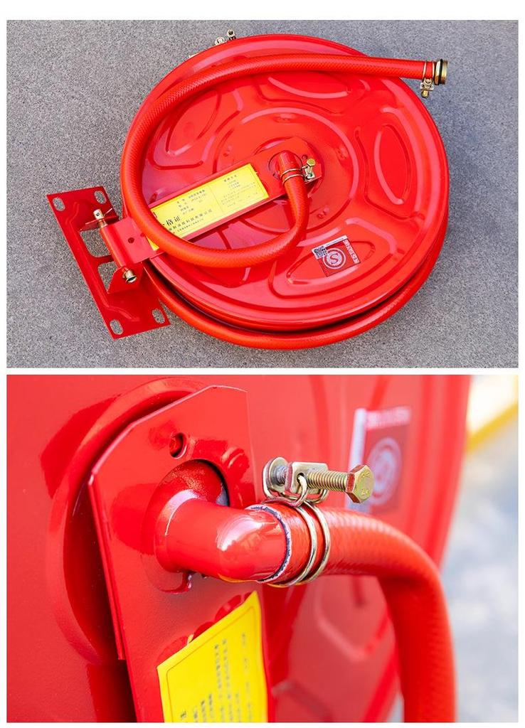 Lightweight Fire Hose Reel - 20/25/30 Meters, 0.8/1.6 Mpa Self-Rescue Fire Hydrant Box