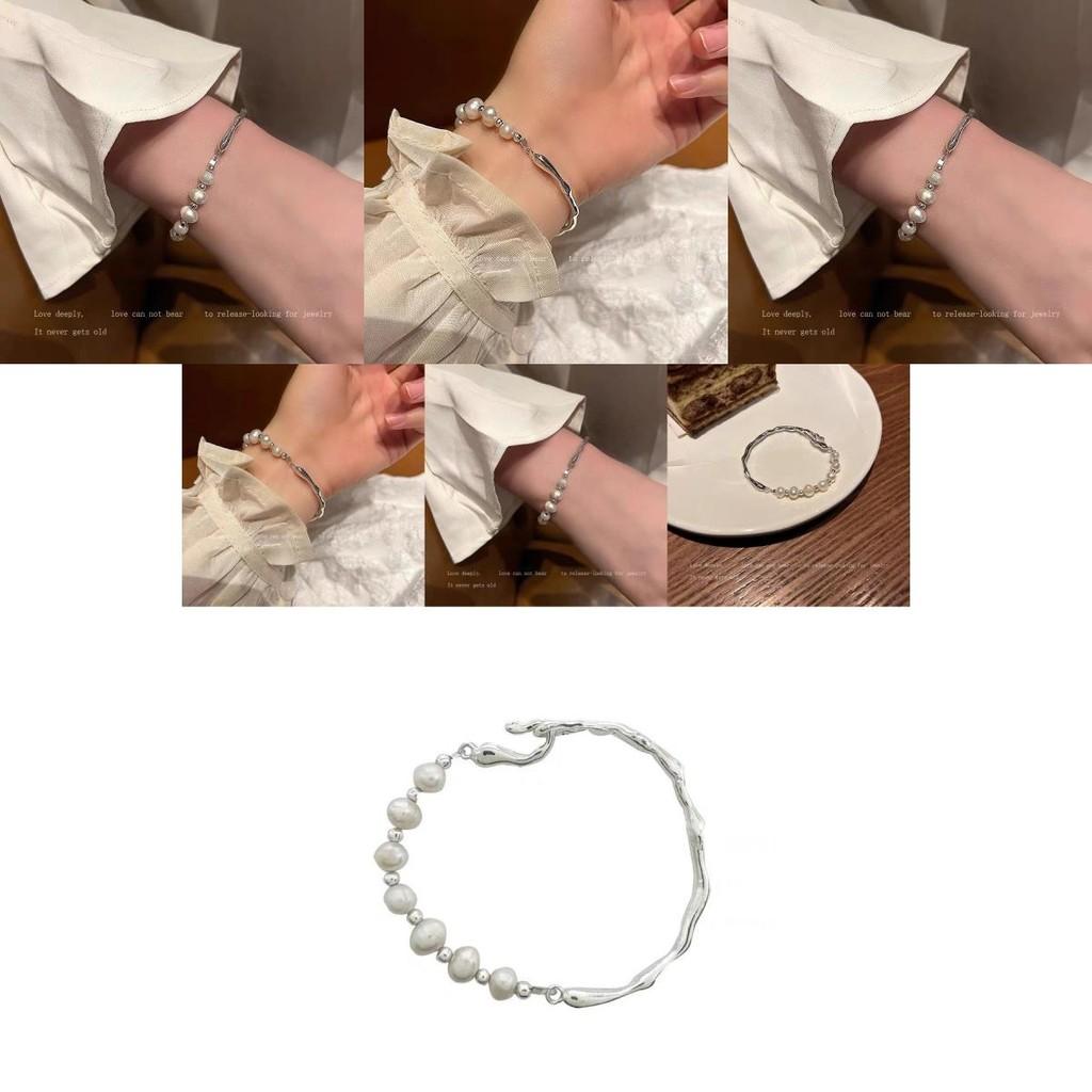 Fashionable French Baroque Pearl Bracelet For Women Unique Minimalist High-end Design