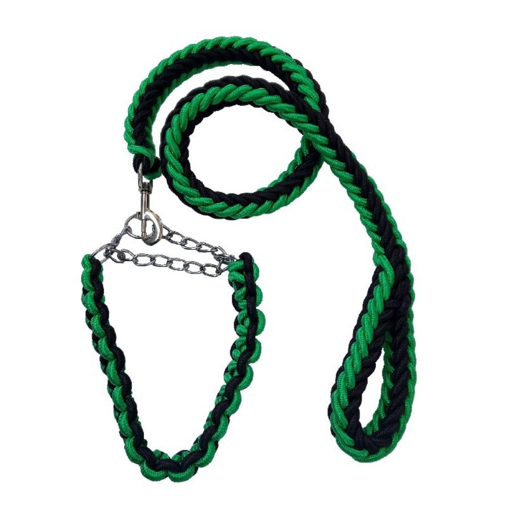 Nylon Eight-strand Braided P-rope Large Dog Dog Chain Pet Collar Leash Small Medium and Large Dog Walking Leash