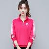Sportswear casual suit women's spring and autumn new Korean version stand-up collar casual foreign style large size fashion sweater two-piece set 