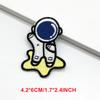 6Pcslot Cartoon Astronaut Patches On Clothes Sticker Self-Adhesive Stripes For Clothing Embroidery Patch Appliques Rocket Badge
