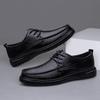 Herren Schnür-Loafer aus echtem Leder - Bequeme Rindsleder Business-Schuhe