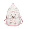 New Bear Backpack With A Stylish Design Large Capacity Versatile Student Backpack Cute Women'S Backpack