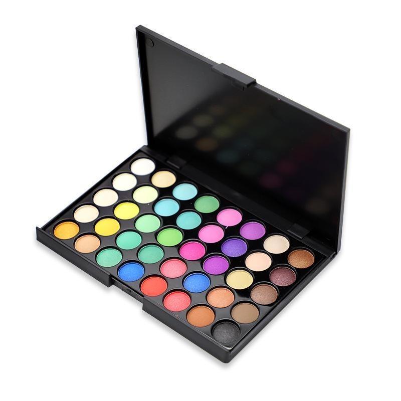 Fard de pleoape 40 de culori Paletă multicoloră Mate Pearl Earth Color Cutie de fard de pleoape Machiaj fumuriu Paletă multicoloră