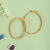 4Pieces Stitching Hoop Spring Clip Oval Shape Embroidery Hoop Stitching Embroidery Frame for Embroidery Sewing Stitching