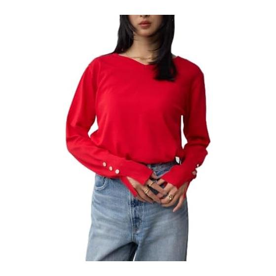 [AZUL by moussy] Upgraded 2WAY Button Design Knit Women s 250IAB70-151H