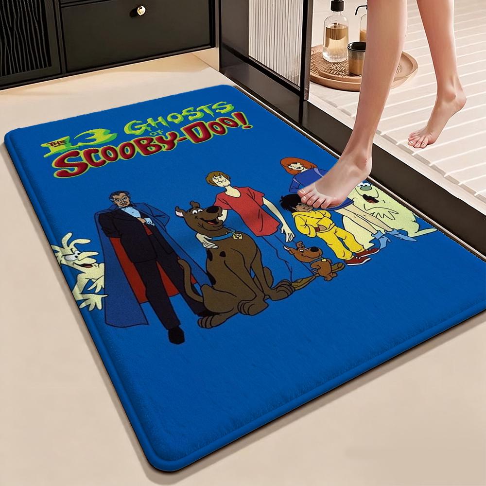 Scoobydoo Gang Together Theme Rug Soundproof Noisereducing Carpet For Living Room Bedroom Office Home Decor Birthday Gift