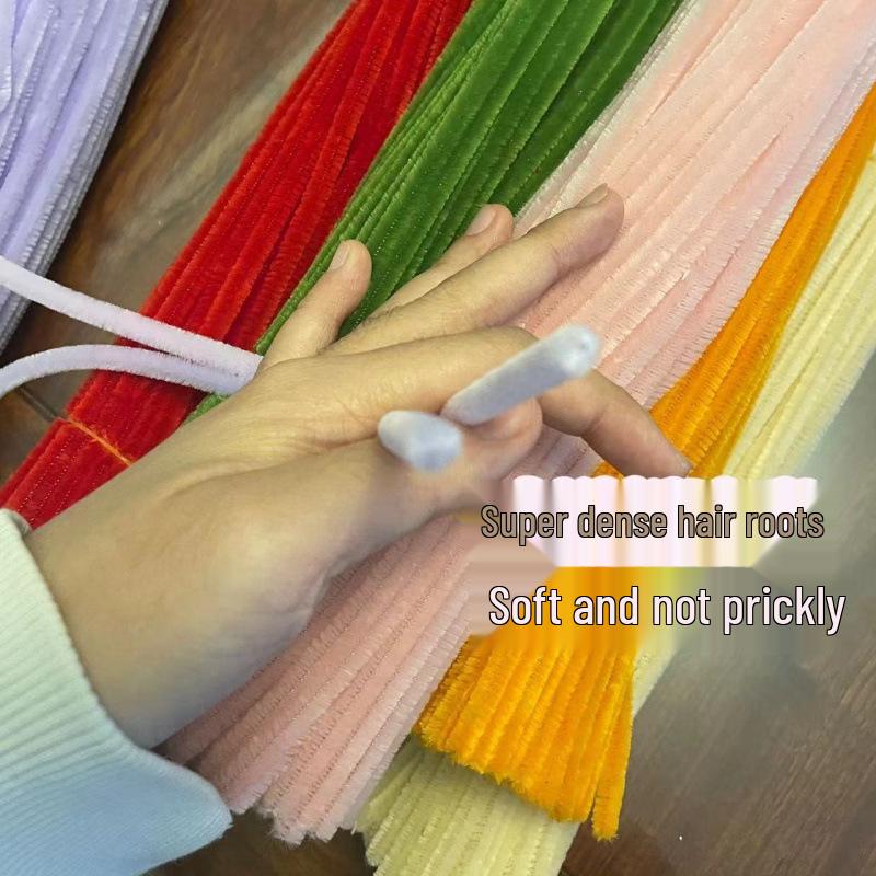 Macaron Color Extra Dense Handmade Flower Pipe Cleaners
