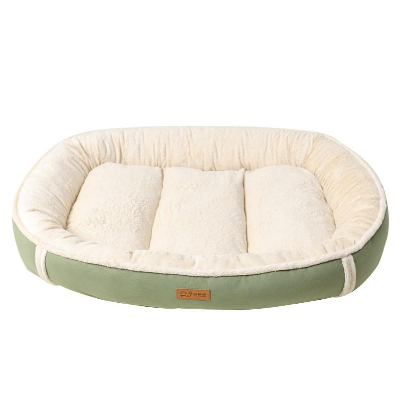 Four Seasons Oval Oxford Cloth Pet Bed for Dogs and Cats