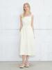 Etmont Slip Shirring Pocket Dress, Lemon