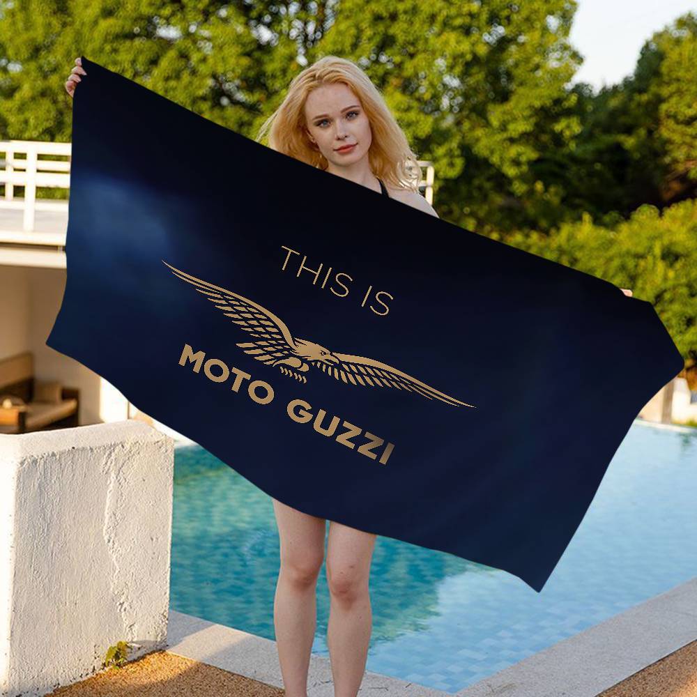 M-Moto Guzzi Beach Towel Colorful Bath Towels For Girl Microfiber Quick Dry Custom Sand Free Beach Yoga Spa Gym Pool