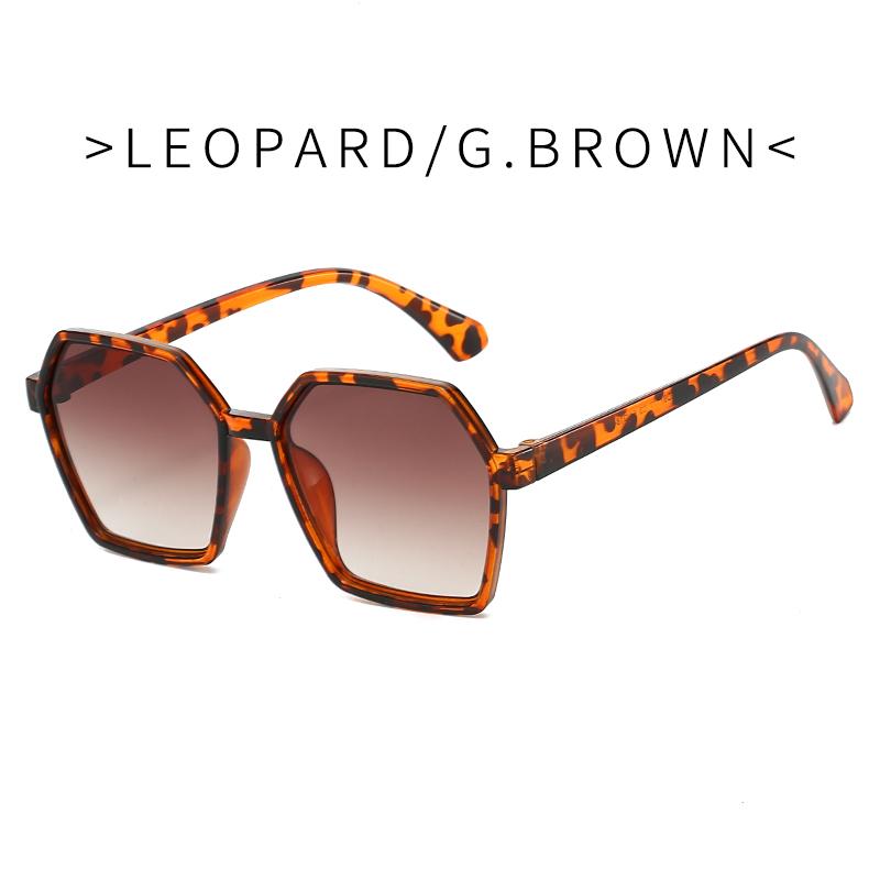 Men Women Oversized Sun Glasses Fashion Style Gradient Color Sunglasses Unisex Retro Square Frame Travel Goggle Shades Eyewear