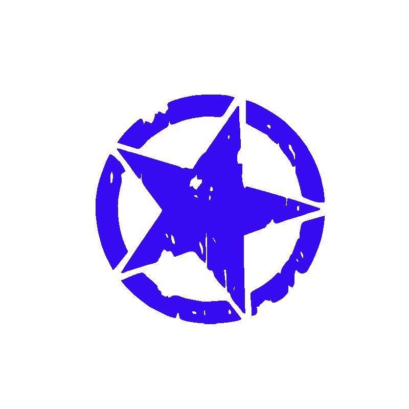 

Персонализированные наклейки на автомобиль с пятиконечной звездой для мотоцикла, окна автомобиля, заднего стекла, бампера 12x12 cm