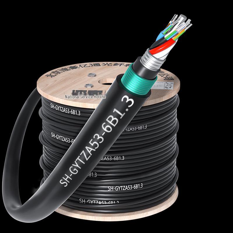 GYTZA53 Outdoor 6-Core Single-Mode Armored LSZH Fiber Optic Cable - 10m