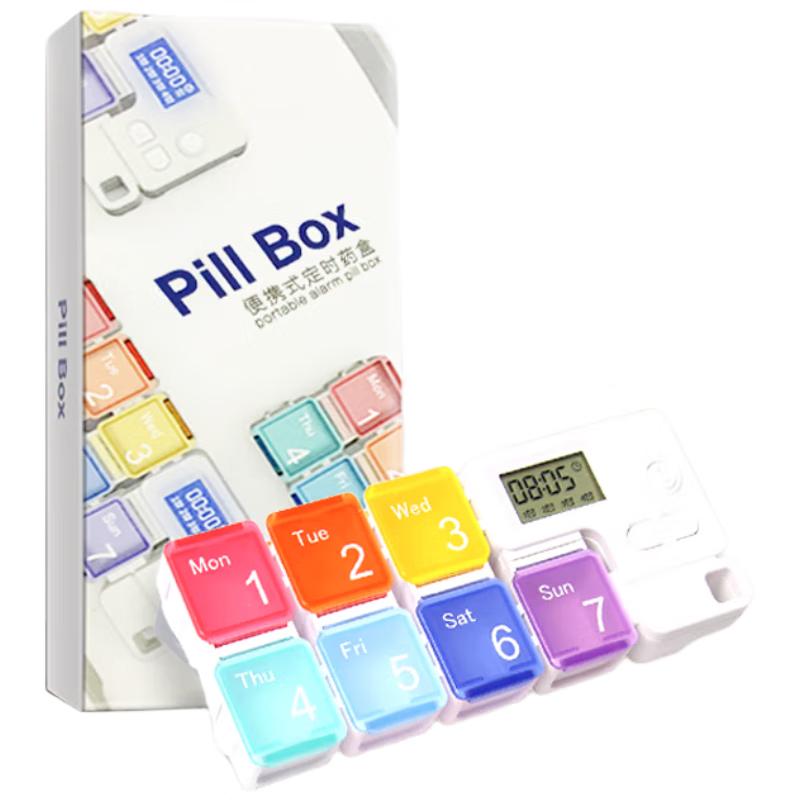 Folca Smart Electronic 7-Day Pill Organizer with Timer