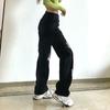 Fashion Women Butterfly Print Slim Jeans Straight High Waist Casual Trousers