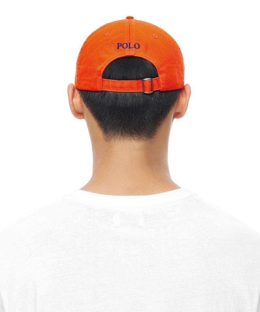 POLO RALPH LAUREN Cotton Chino Baseball Cap - Orange