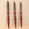 Massivholzgriff Holz-Haarwickler Wildschweinborsten Salon-Stylingwerkzeug Reise-Styling