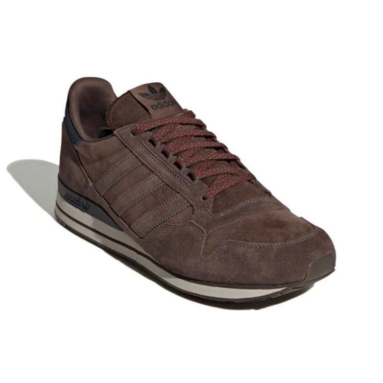 adidas Originals ZX 500 Nylon Suede Leather Sports Durable Low-Top Lifestyle Shoes Unisex Sneakers Dark-Brown GX9503