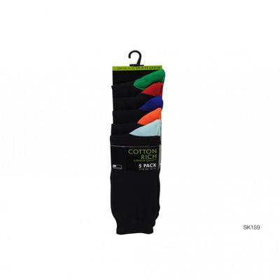 Mens Contrast Socks (Pack of 5)
