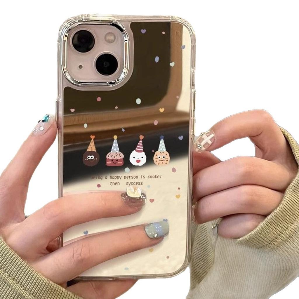 Für VivoY300T Sommer Niedlich Spiegel Handy Neue Hülle Galvanisierte Spiegel Handyhülle Einfach Mode Ins
