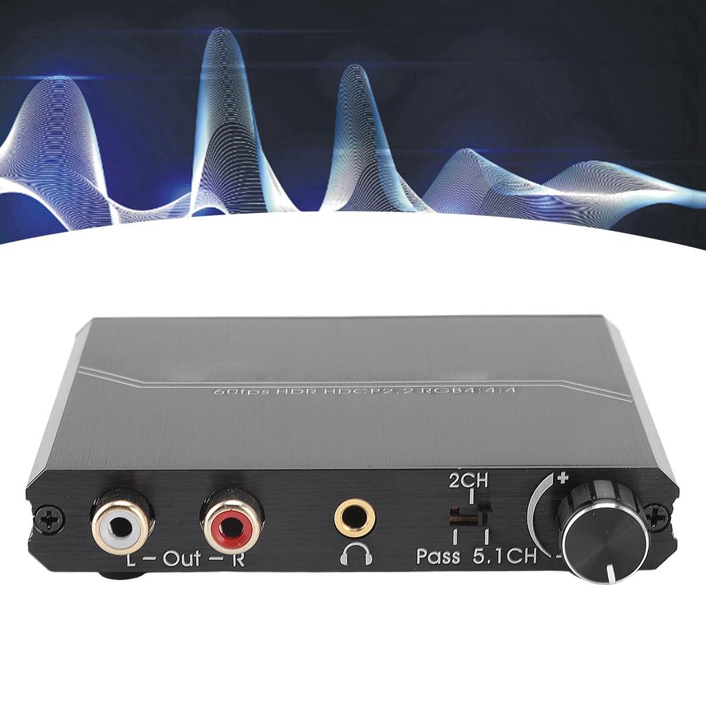 Ekstraktor interfejsu multimedialnego HD 4K 60Hz Rozdzielacz interfejsu multimedialnego HD z regulacją głośności dla P