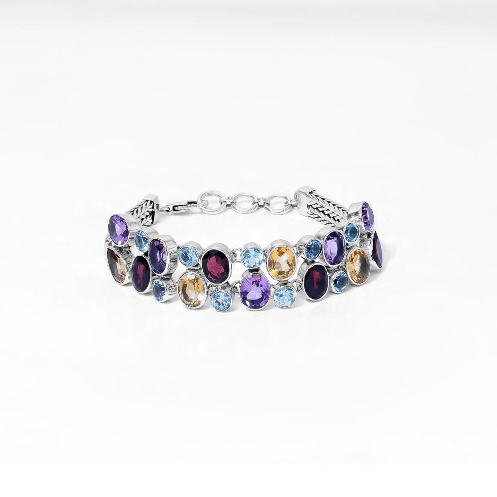 Citrine gemstone bracelet 925 sterling silver zivori jewelry yellow gemstone handmade bracelet