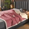 AB Version Milk Velvet Multifunctional Winter Shawl and Blanket - Thick, Warm, Double-Sided Velvet