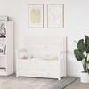 Vidaxl Banco, Blanco, 112,5X51,5X96,5 Cm, Madera Maciza de Pino