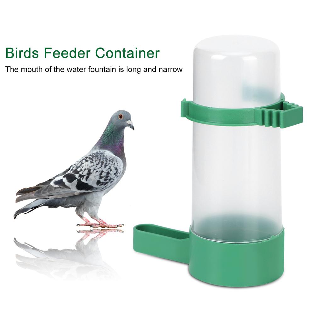 10pcs Round Plastic Birds Farm Livestock Automatic Feeding Drinking Water Bottle Container