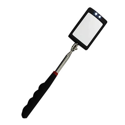 Autospiegel, tragbarer Teleskop-Inspektionsspiegel mit flexiblem Kopf, LED-Licht, einstellbar, 360 Grad schwenkbar, Betrachtungswinkel, Auto-Handwerkzeuge