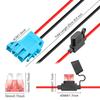 12 AWG Wiring Harness Connector For Peg Perego 12V SLA Battery With 40A Fuse Compatible With Peg-Perego 12 Volt Battery