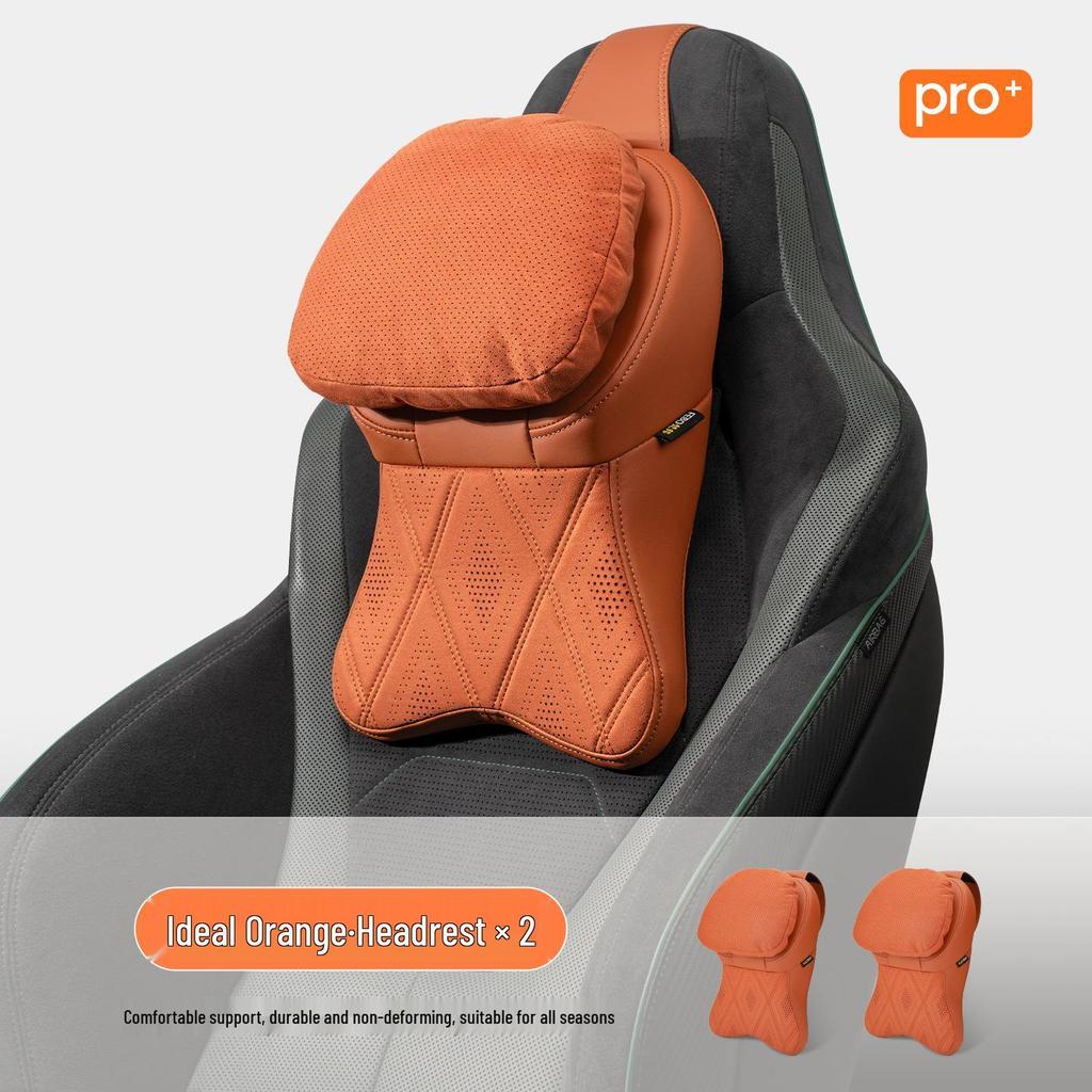 New Year Car Headrest: Aviation-Grade Neck Support Pillow & Memory Foam Backrest for Mercedes-Benz & BMW