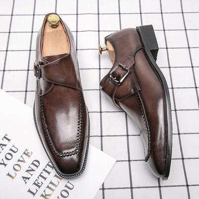 New Fashion Men Dress Shoes Personality Trend Paty Leather Wedding Shoes Men Flats Leather Oxfords Shoes