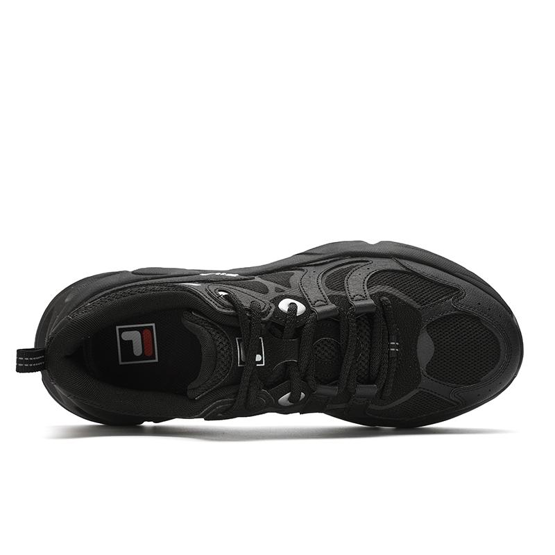 New FILA MARS 3 Shock Absorbers Slip Resistant Abrasion Resistant Low Top Running Shoes Men's Black F12M442119FBK