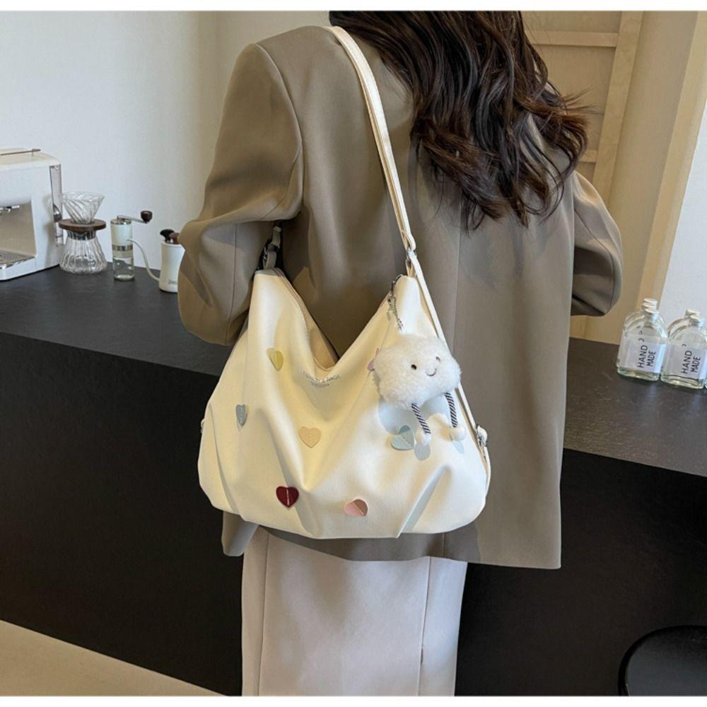 

White Crossbody Bags PU Satchel Hobo Bag Luxury Design Tote Purses for Women розовый