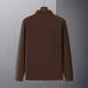 2025 Men's Half-Zip Double-Sided Fleece Sweatshirt - Warm Winter Long Sleeve Top for All Ages