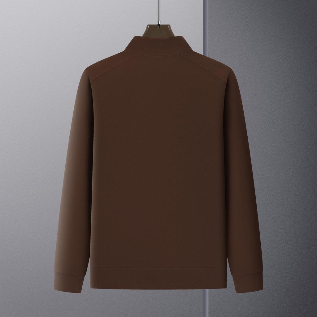 2025 Men's Half-Zip Double-Sided Fleece Sweatshirt - Warm Winter Long Sleeve Top for All Ages