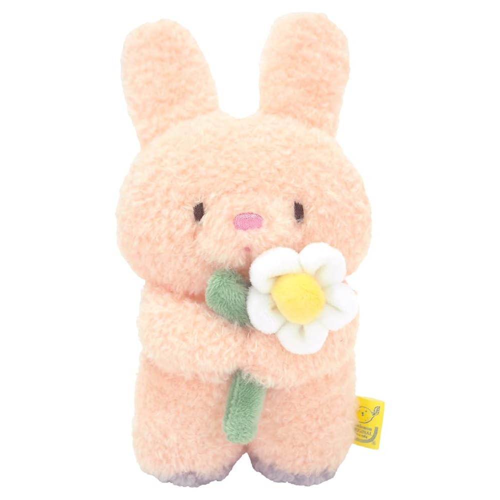 Sanlemon Fuwafuwa Tatton Thank You Rabbit Pink Plush Toy 11.5x6.4x16.8cm Animal