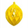 3D Modern Openwork Yellow Bauble for a Teacher As a Gift