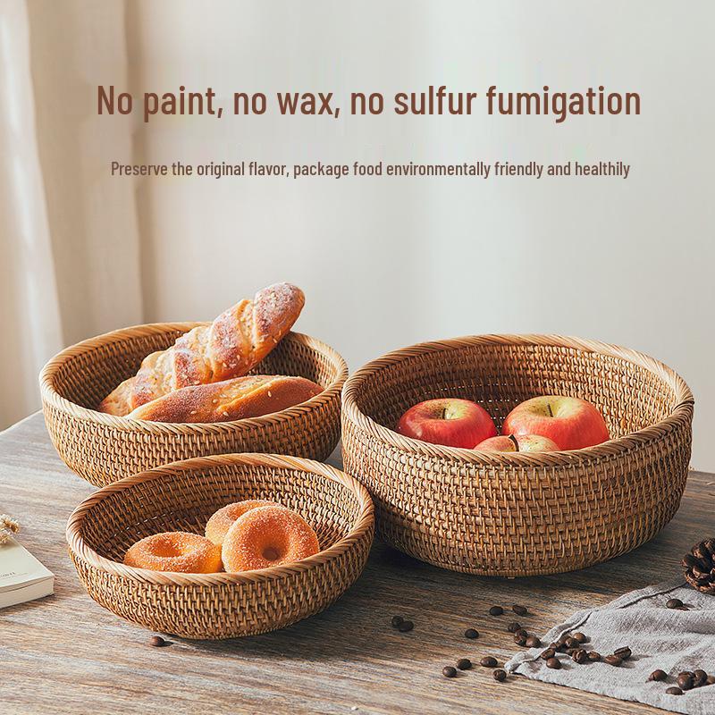 Rattan- und Bambus-Multifunktions-Aufbewahrungs- und Picknickkorb-Kollektion