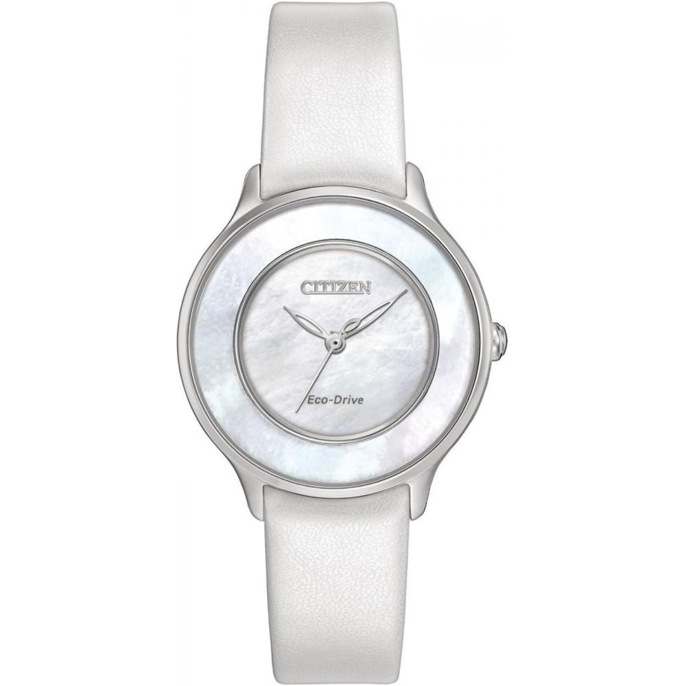 

Часы Citizen Citizen Eco Drive EM0381 03D женские перламутровые белые [Параллельно импортированный продукт]