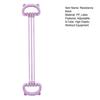 Adjustable 6-Tube Fitness Resistance Band with Bear Ear Handle Men Women Arm Shoulder Back Stretch Exercise Strap