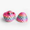 Printed Snake Egg, Python Egg, Viper Snake Set with Movable Joints and Luminous Night Light Decorative Toy Handicraft.