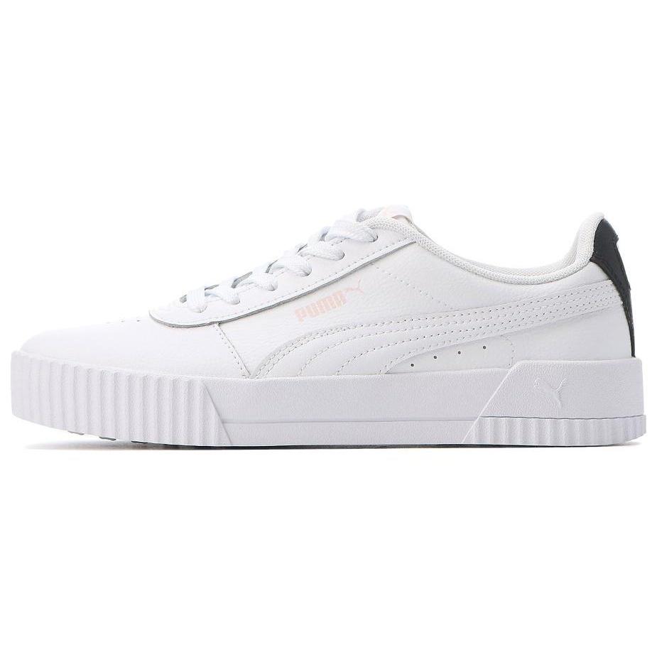 (WMNS) PUMA Carina Leather White Black Rosewater Women s 370325-23 EU 37