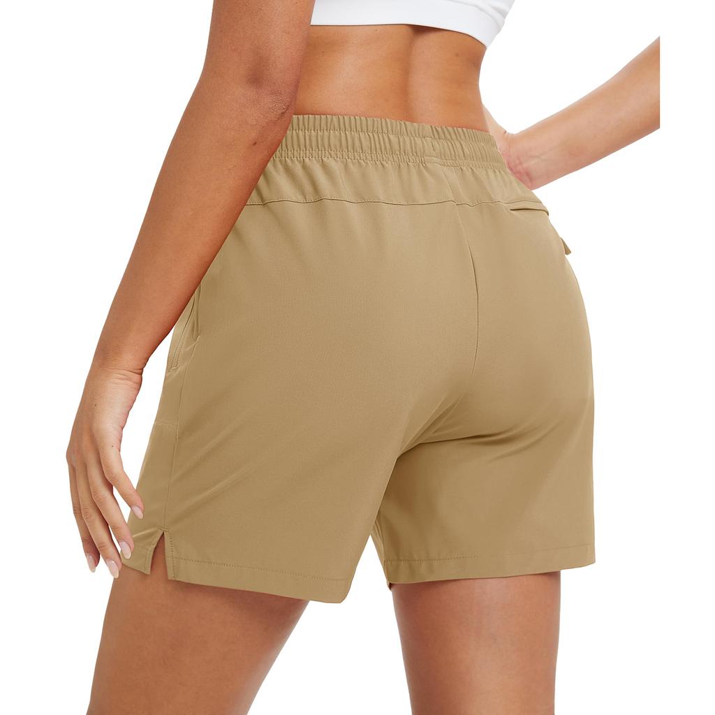 Shorts de Verano para Mujer Casual de Cintura Alta de Pierna Ancha